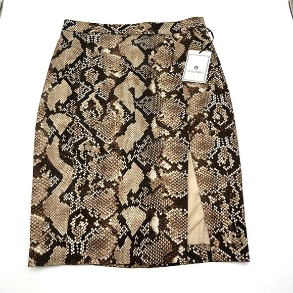 NEW - ALTUZARRA for Target women's pencil animal snake print size 8 - Picture 1 of 11